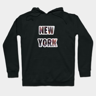 New York city walk typography letters NY city Hoodie